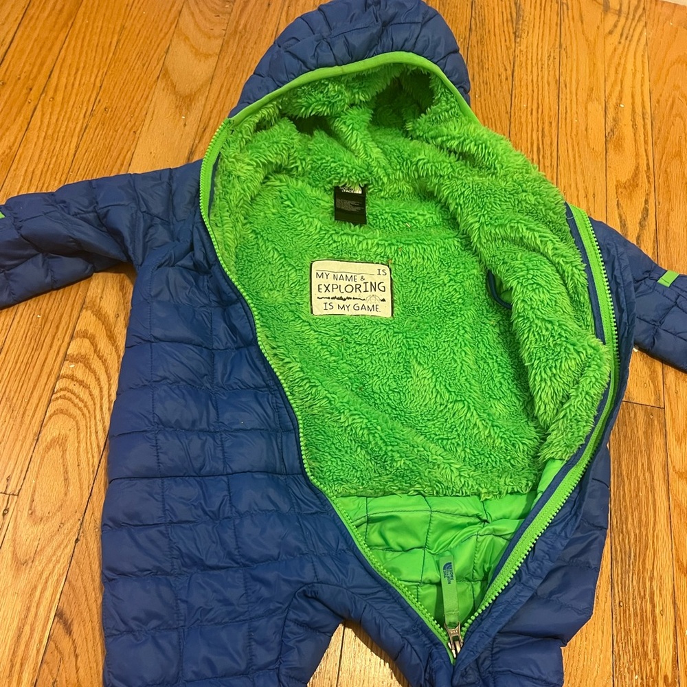 North Face, 6-12 month snow suit.